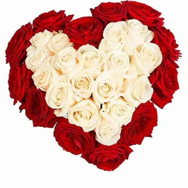 Букет цветов "Бриллиантовое сердце"